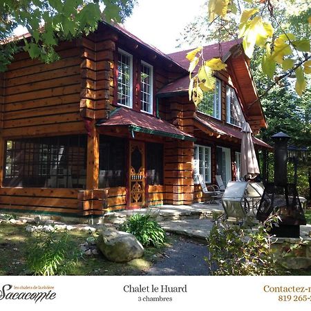 Chalets De La Riviere Sacacomie Villa Saint-Alexis-des-Monts Bagian luar foto