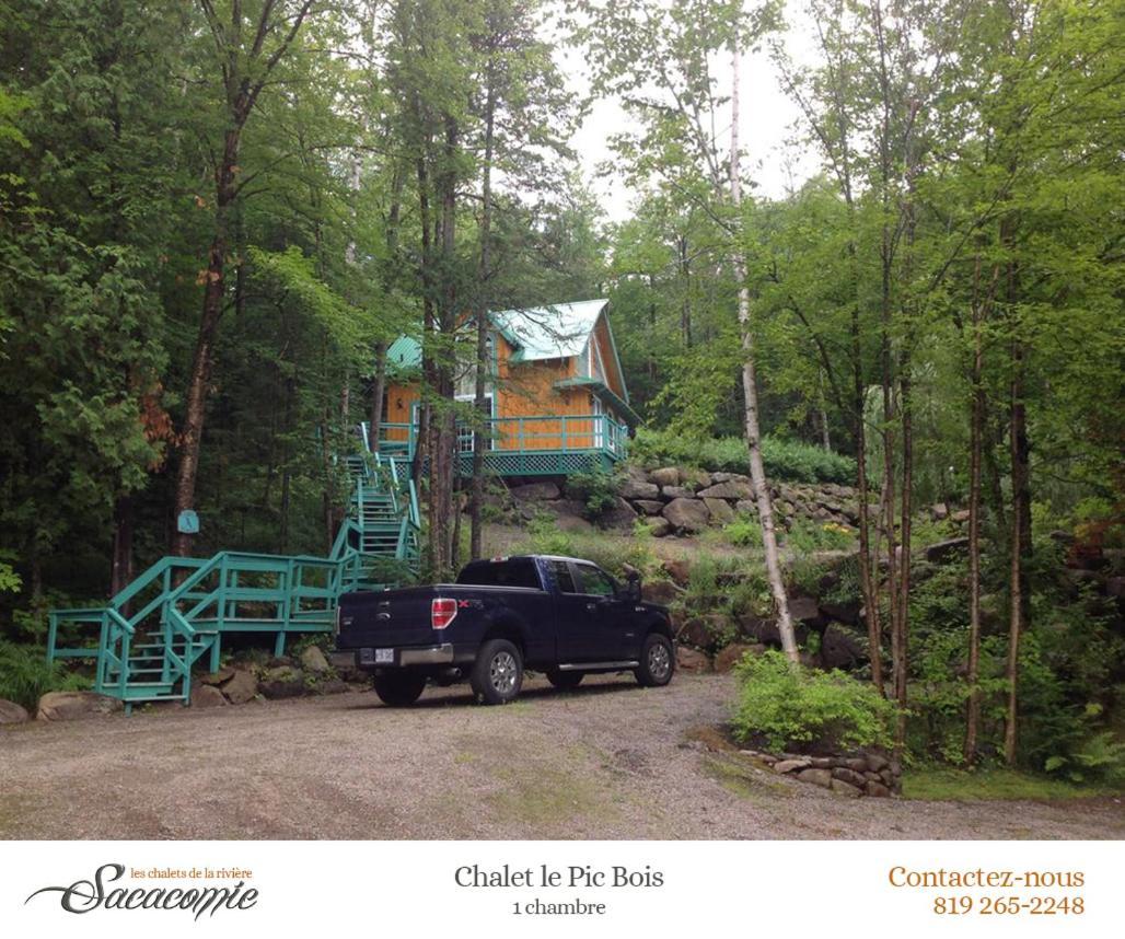 Chalets De La Riviere Sacacomie Villa Saint-Alexis-des-Monts Bagian luar foto
