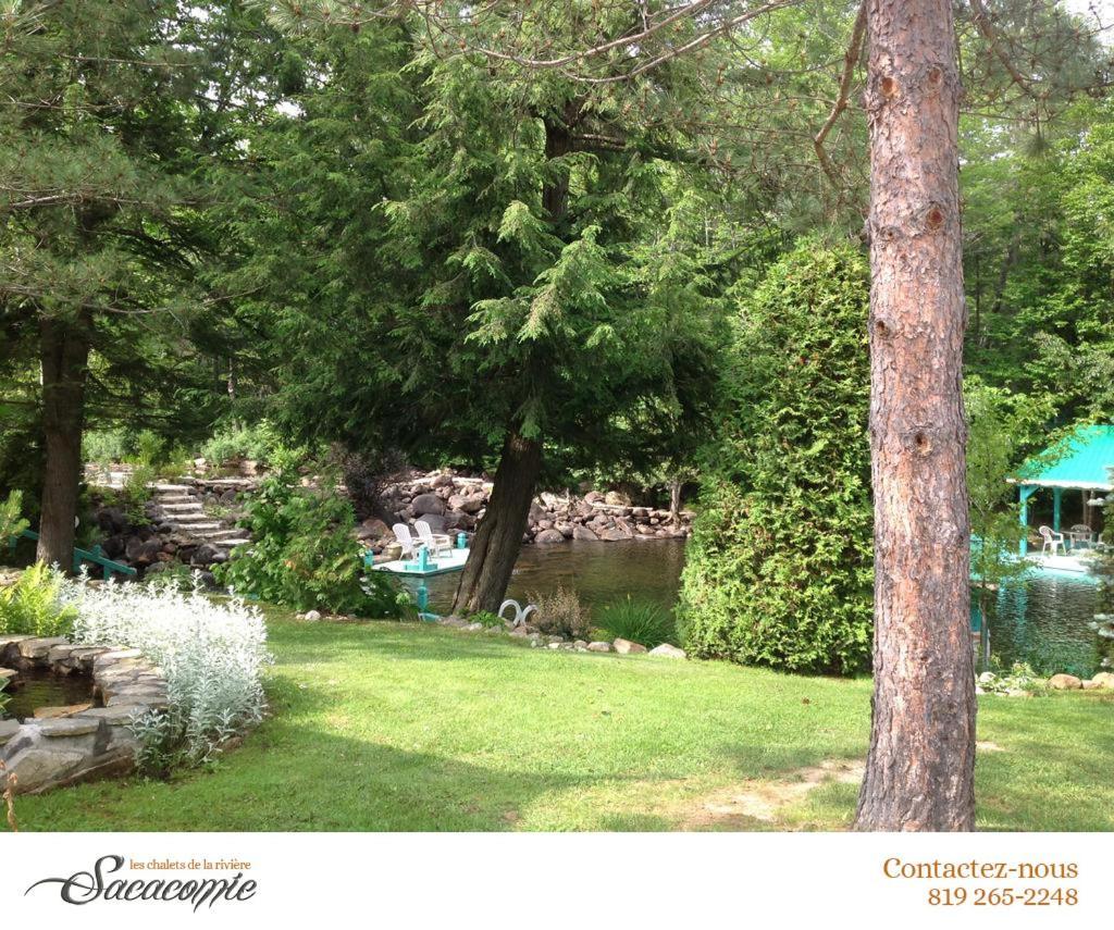 Chalets De La Riviere Sacacomie Villa Saint-Alexis-des-Monts Bagian luar foto