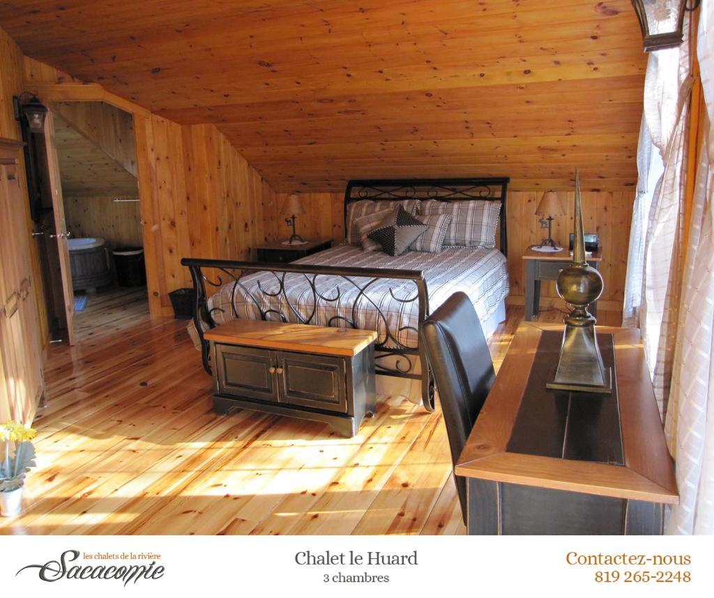 Chalets De La Riviere Sacacomie Villa Saint-Alexis-des-Monts Bagian luar foto