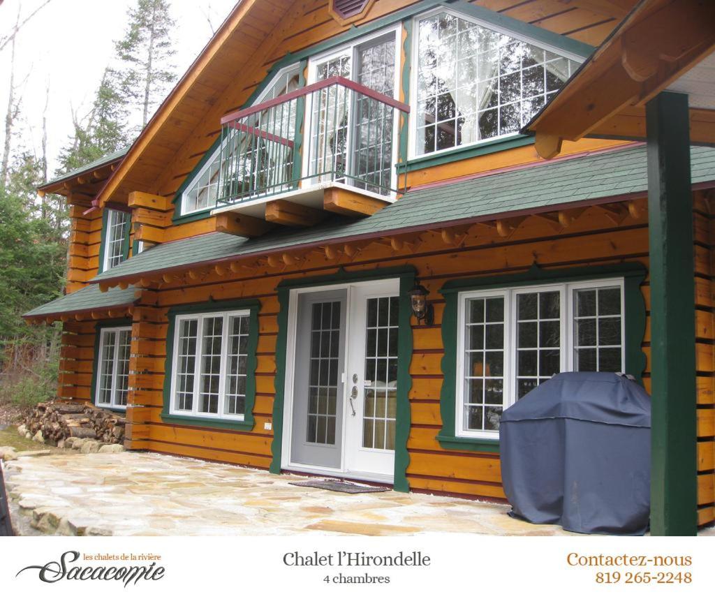 Chalets De La Riviere Sacacomie Villa Saint-Alexis-des-Monts Bagian luar foto