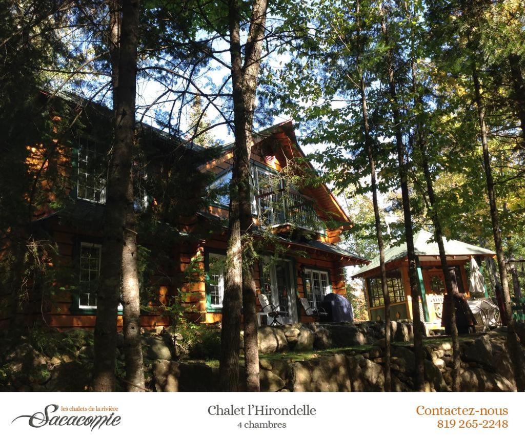 Chalets De La Riviere Sacacomie Villa Saint-Alexis-des-Monts Bagian luar foto