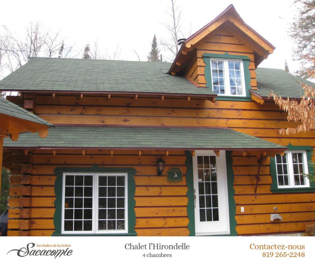 Chalets De La Riviere Sacacomie Villa Saint-Alexis-des-Monts Bagian luar foto