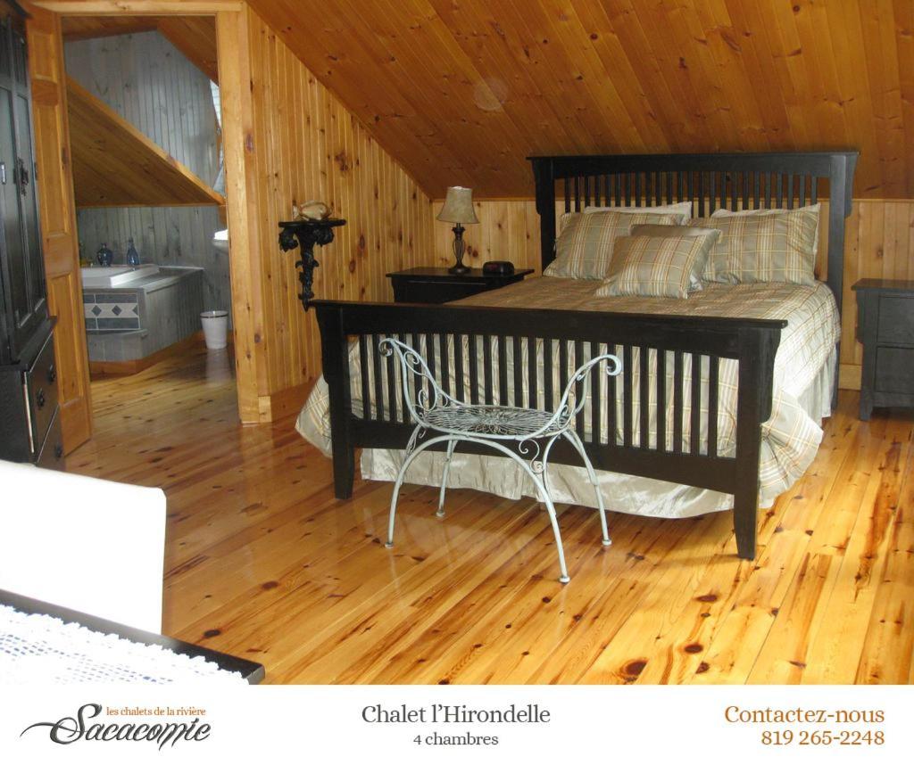 Chalets De La Riviere Sacacomie Villa Saint-Alexis-des-Monts Bagian luar foto