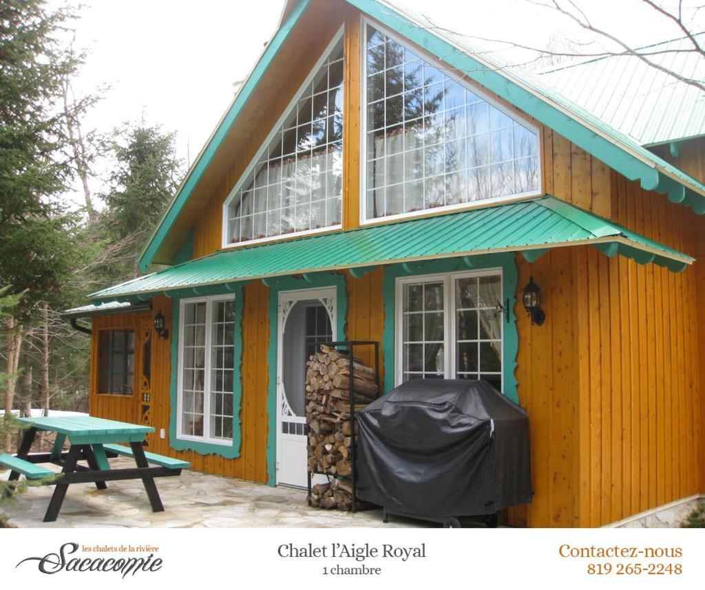 Chalets De La Riviere Sacacomie Villa Saint-Alexis-des-Monts Bagian luar foto